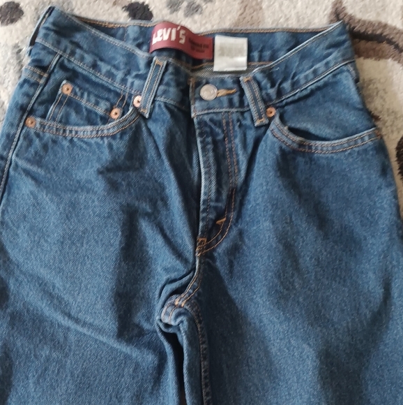 Levis 550 Boy’s 14R Jeans 27X27 Blue Denim Relax Fit Straight Leg Made In Egypt - Picture 2 of 8